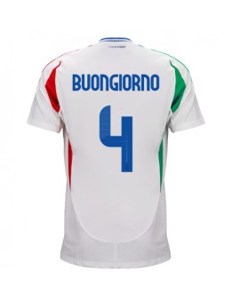 Billige Italia Alessandro Buongiorno #4 Bortedrakt EM 2024 Kortermet